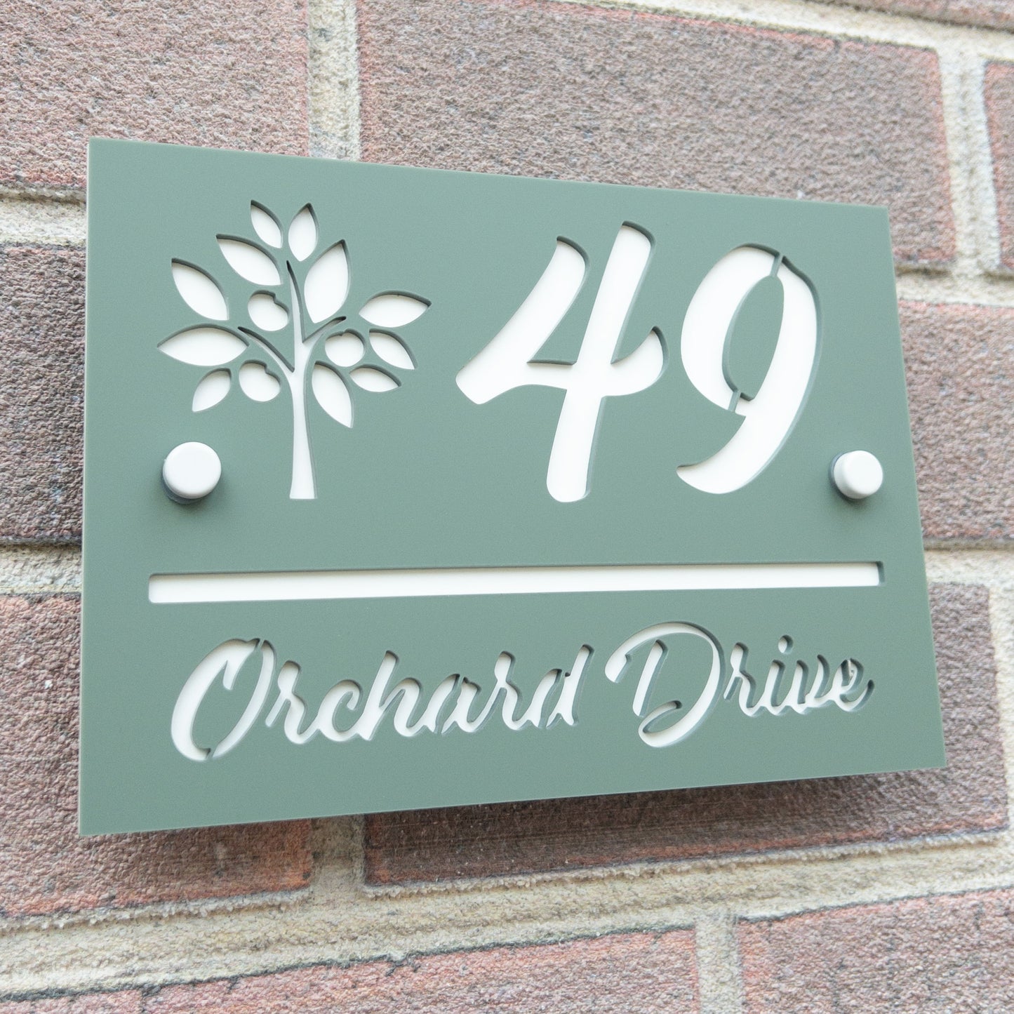 The Orchard Tree Super Glam House Sign