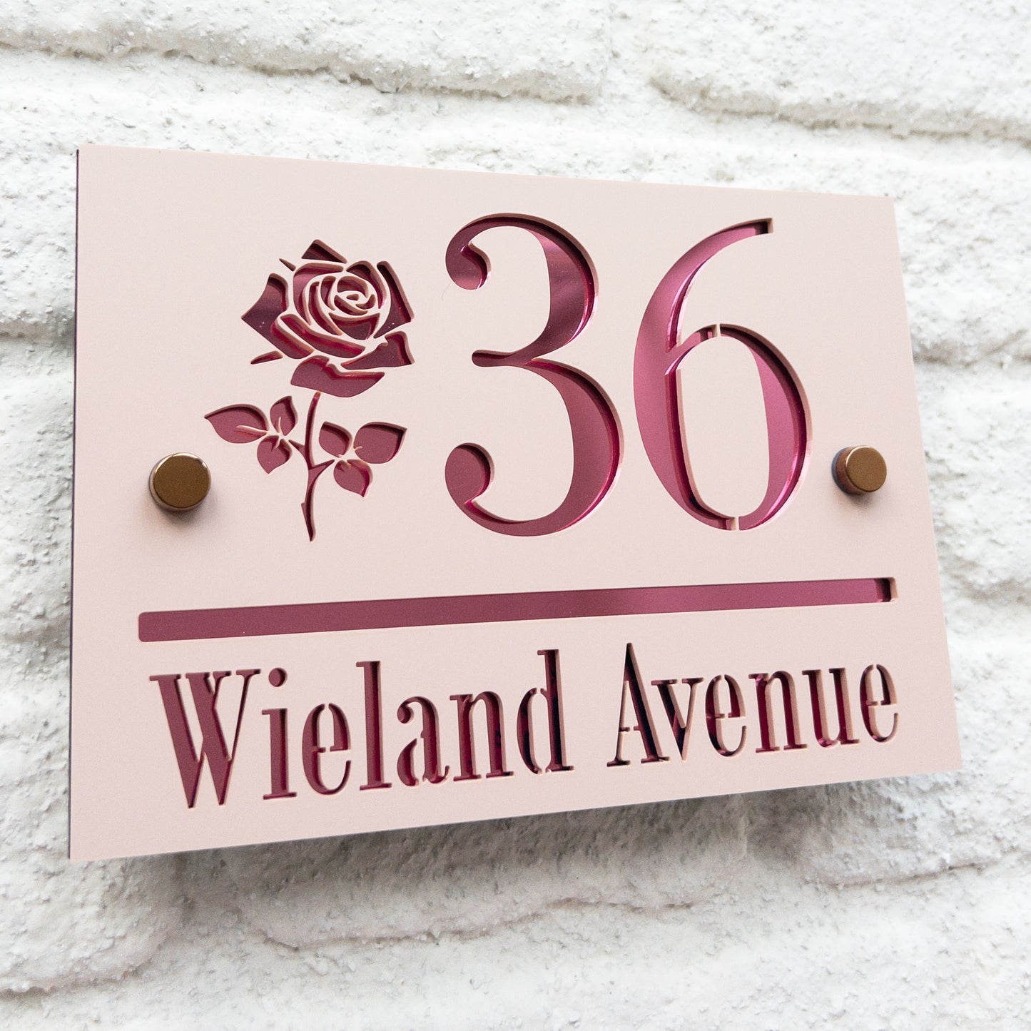 The Rose Super Glam House Sign