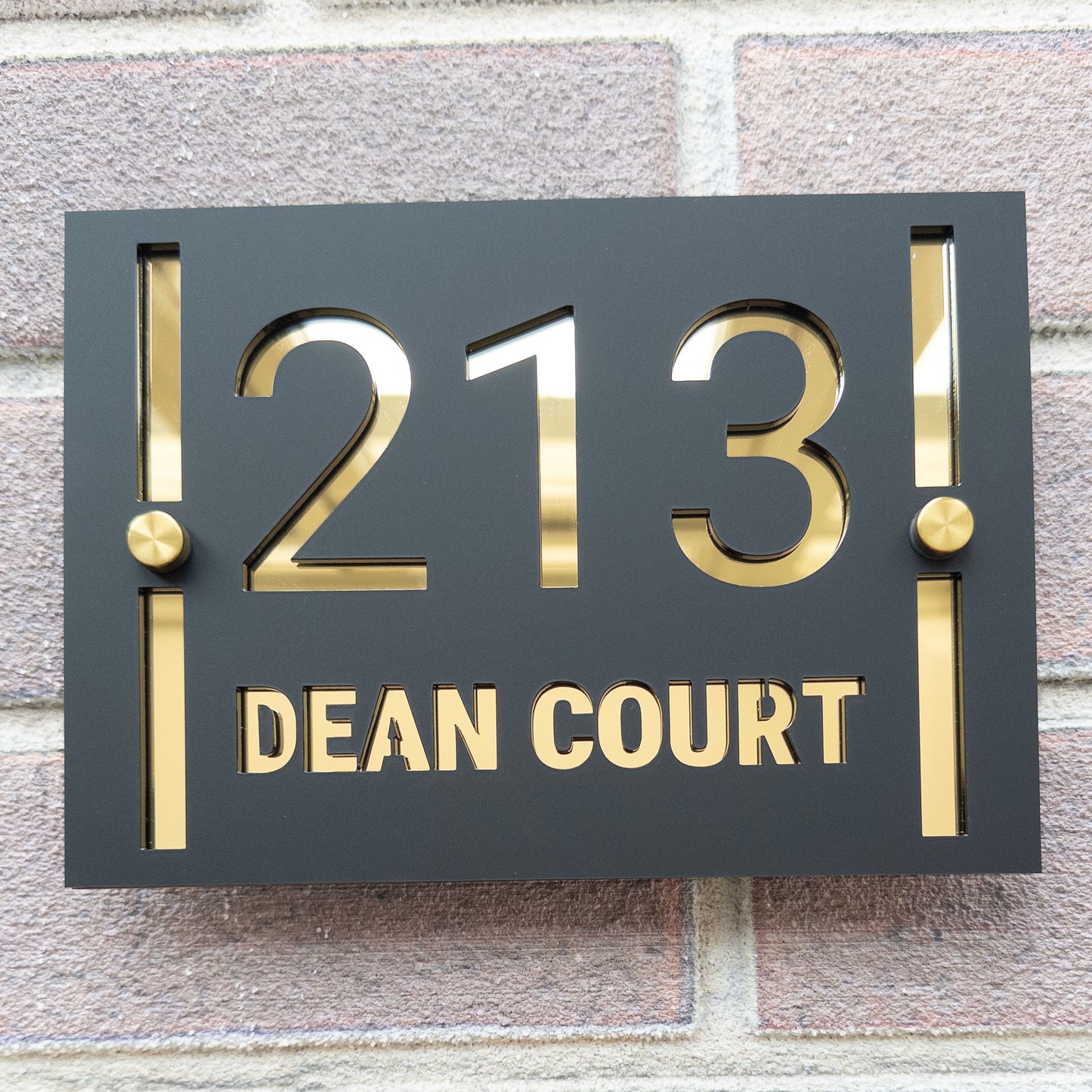 The Vertical Bars Super Glam House Sign