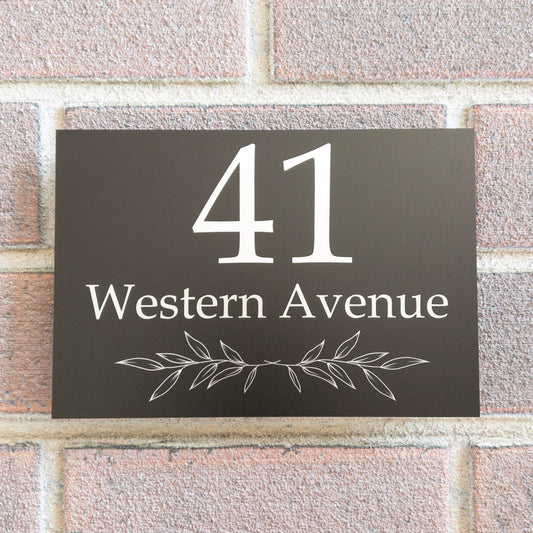 Contemporary House Sign 13
