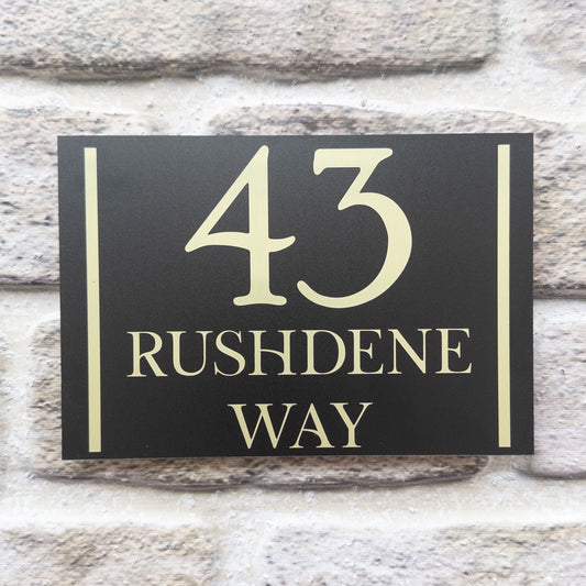 Contemporary House Sign 1