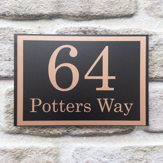 Contemporary House Sign 3