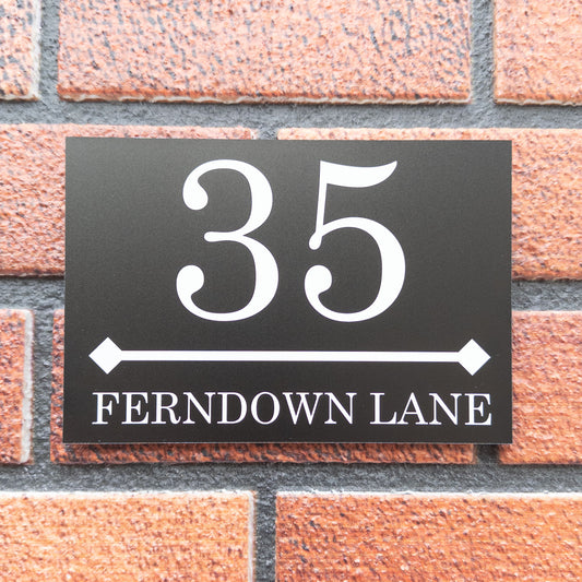Contemporary House Sign 4