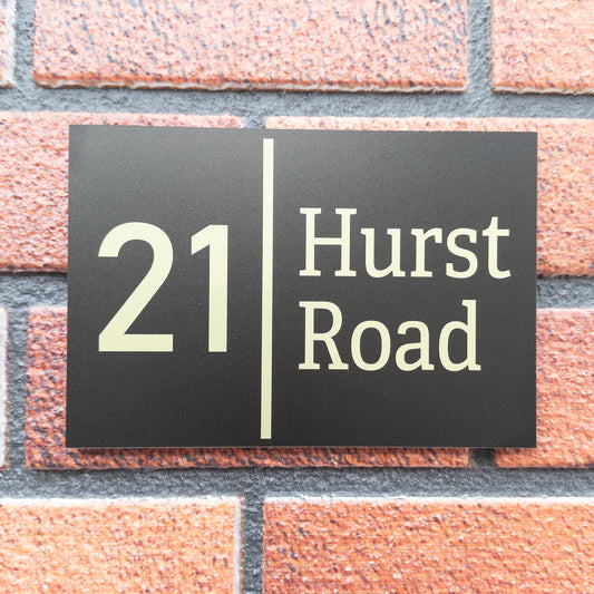 Contemporary House Sign 5