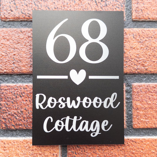 Contemporary House Sign 6
