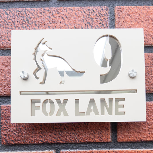 The Fox Super Glam House Sign