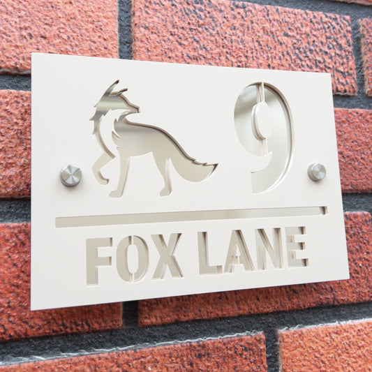 The Fox Super Glam House Sign