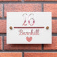 The Heart Super Glam House Sign