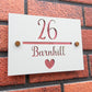 The Heart Super Glam House Sign