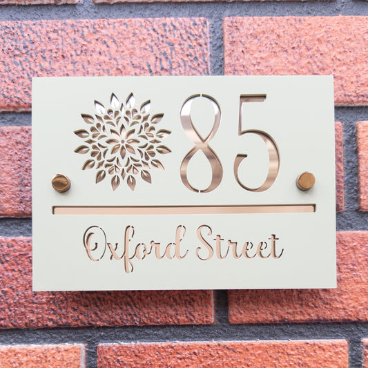 The Mandala Super Glam House Sign