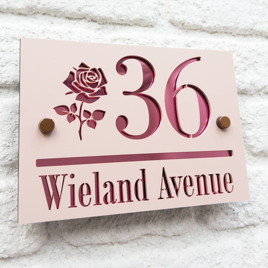 The Rose Super Glam House Sign