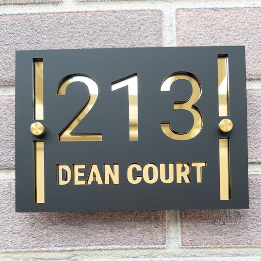 The Vertical Bars Super Glam House Sign