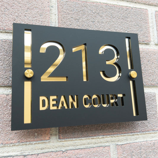 The Vertical Bars Super Glam House Sign